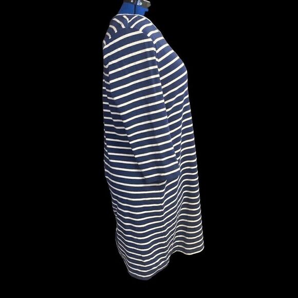 OLD NAVY Blue & White Striped Nautical Dress Size Large - Picture 10 of 11